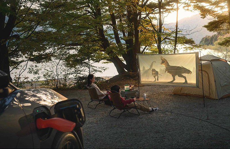 大容量のラゲージとリラックスできる空間。